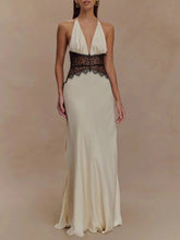 Halter Neck Backless Maxi Dress