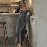 Halter Backless Maxi Dress