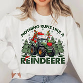 Hot Sale Nothing Runs Like Reindeer Farm Fallow Girl Christmas Hoodie White / S Hoodies-L