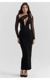 Davina Midi Dress - Black