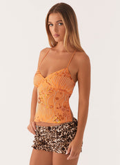 Nora Sequin Top