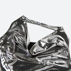 Metallic Halter Neck Mini Dress