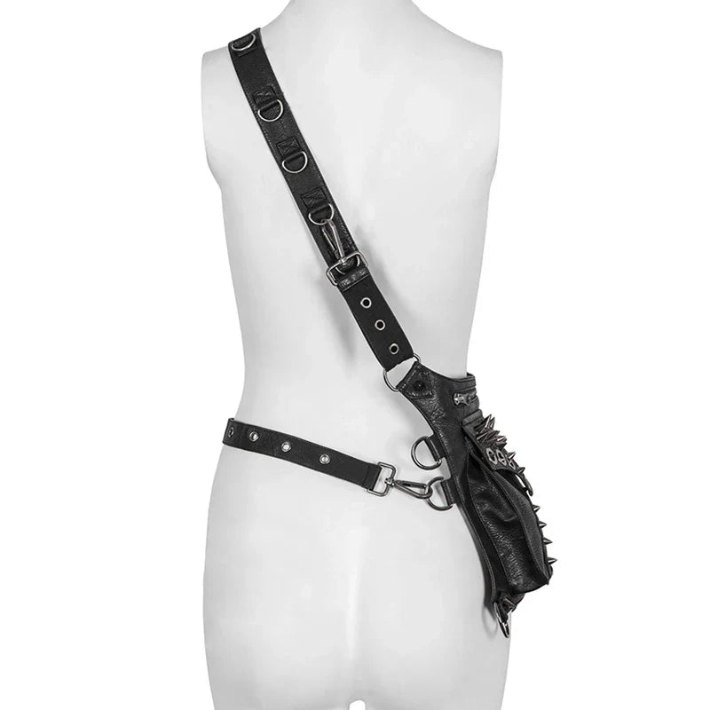Steampunk Retro Gothic Fanny Waist Rock Thigh Rivet Pack Vintage Bag