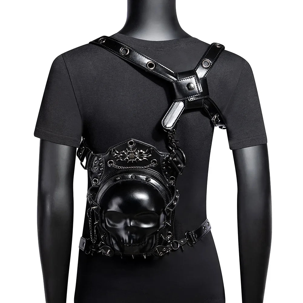 Steampunk Leg Gothic Waist Retro Vintage Fanny Rivet Rock Thigh Bag