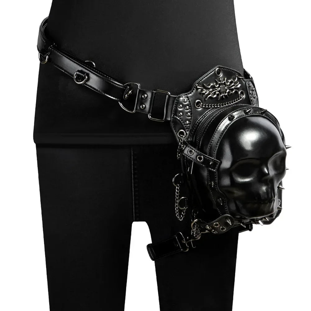 Steampunk Leg Gothic Waist Retro Vintage Fanny Rivet Rock Thigh Bag
