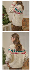 Christmas Tree Vintage Fair Isle Sweater