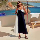 Vacation Sling Color Matching Dress