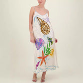 Cool Printed Sling Satin Vacation Loose
