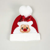 Knitted Santa Reindeer Beanie Christmas Hat