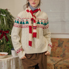 Christmas Tree Vintage Fair Isle Sweater