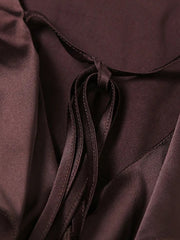 Satin Ruffled Mini Dress