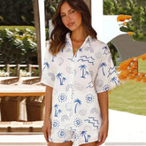 Summer Beach Holiday Two-piece Casual Blouse blouse-250126