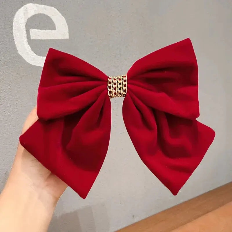 Vintage Black Wine Red Prom Party Christmas Hair Accessory