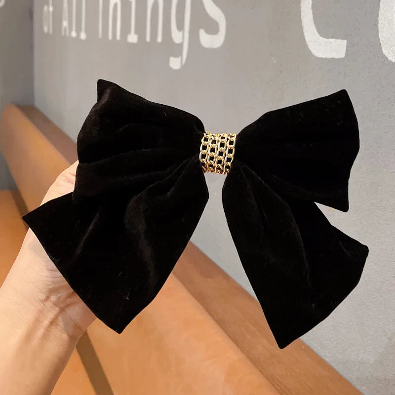 Vintage Black Wine Red Prom Party Christmas Hair Accessory