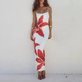 Cocktail Bodycon Floral Print Split Summer Streetwear Floral Dress floraldress-250126