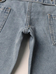 Y2K Belted Cut Out Jeans