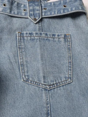 Y2K Belted Cut Out Jeans