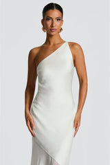 Mozision One Shoulder Backless Maxi Dress