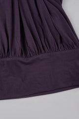Ring Detail Ruched Halter Top