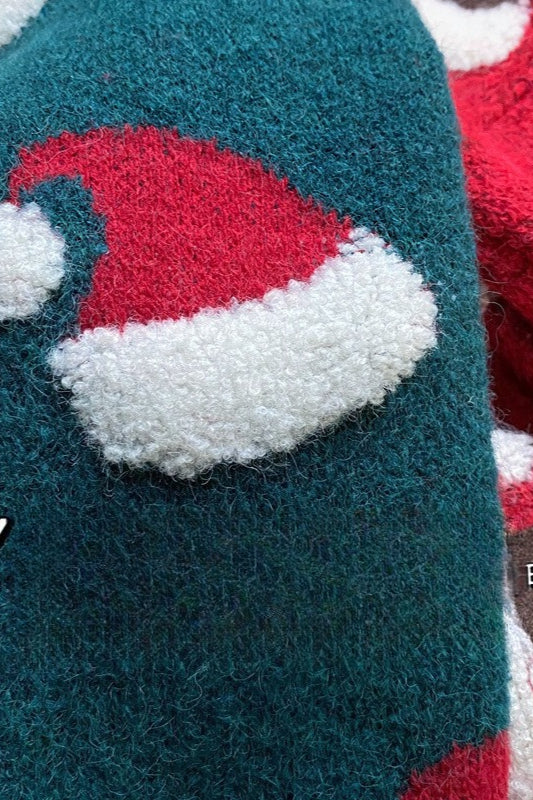 Christmas Sock Snowflake Loose Sweater