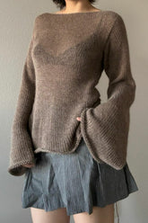 Sexy Backless Knit Sweater