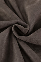 Suede Stand Collar Bomber Jacket