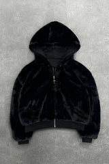Reversible Leopard Lined Zip Up Hoodie