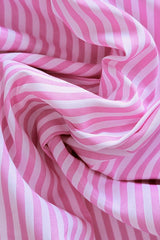 Striped Long Tie Neck Blouse