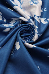 V-Neck Long Sleeve Floral Midi Dress