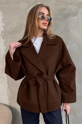 Loose Fit Mid-Length Wool Coat