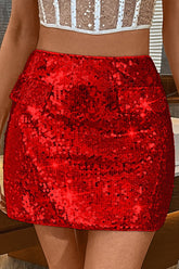 Sequin Bodycon Mini Christmas Skirt