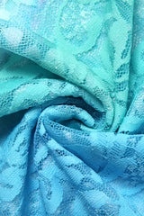 Embroidered Mesh Midi Dress