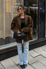 Relaxed Single Breasted Longline Blazer