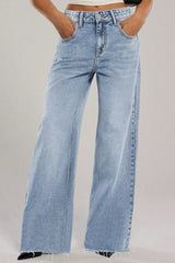 Embroidered Bow Pocket Jean