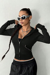 Slim Fit Printed Hoodie