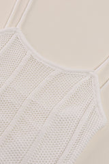 Sexy Split Backless Tie Knit Cardigan Sweater Dress