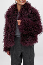 Elegant Faux Fur Short Coat