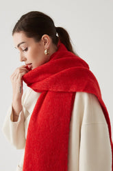 Wool Blend Blush Pink Christmas Scarf