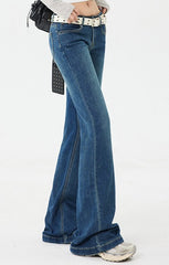 Low Rise Stretch Wide Jean