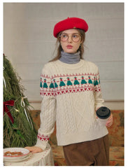 Christmas Tree Vintage Fair Isle Sweater