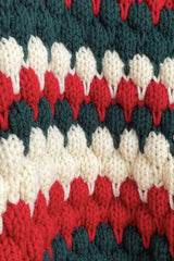 Christmas Chic Christmas Striped Color Block Sweater