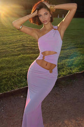 Weird Puss Irregular Hollow Maxi Dress