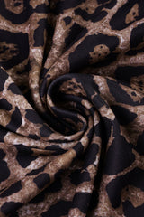 Leopard Deep V Bodycon Mini Dress