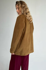 Elegant Corduroy Blazer Coat