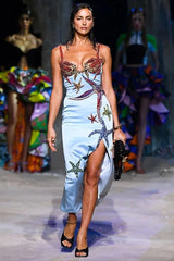 Starfish Diamond Satin Midi Dress