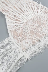 Strapless Lace Corset Sheer Mini Dress