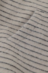 Striped Zip Knit Hoodie