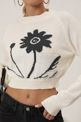 Round Neck Knit Sweater