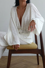 Modal Relaxed Pajama Top Straight Pants Set