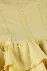 Halter Ruffle Hem Mini Dress